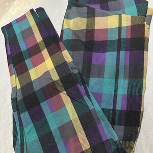 Torrid Colorful Plaid leggings